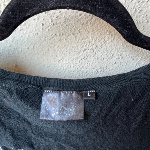 Lucky Thirteen Rockabilly Button-up CardiganSweater Embroidered Anchor L black - Picture 9 of 10